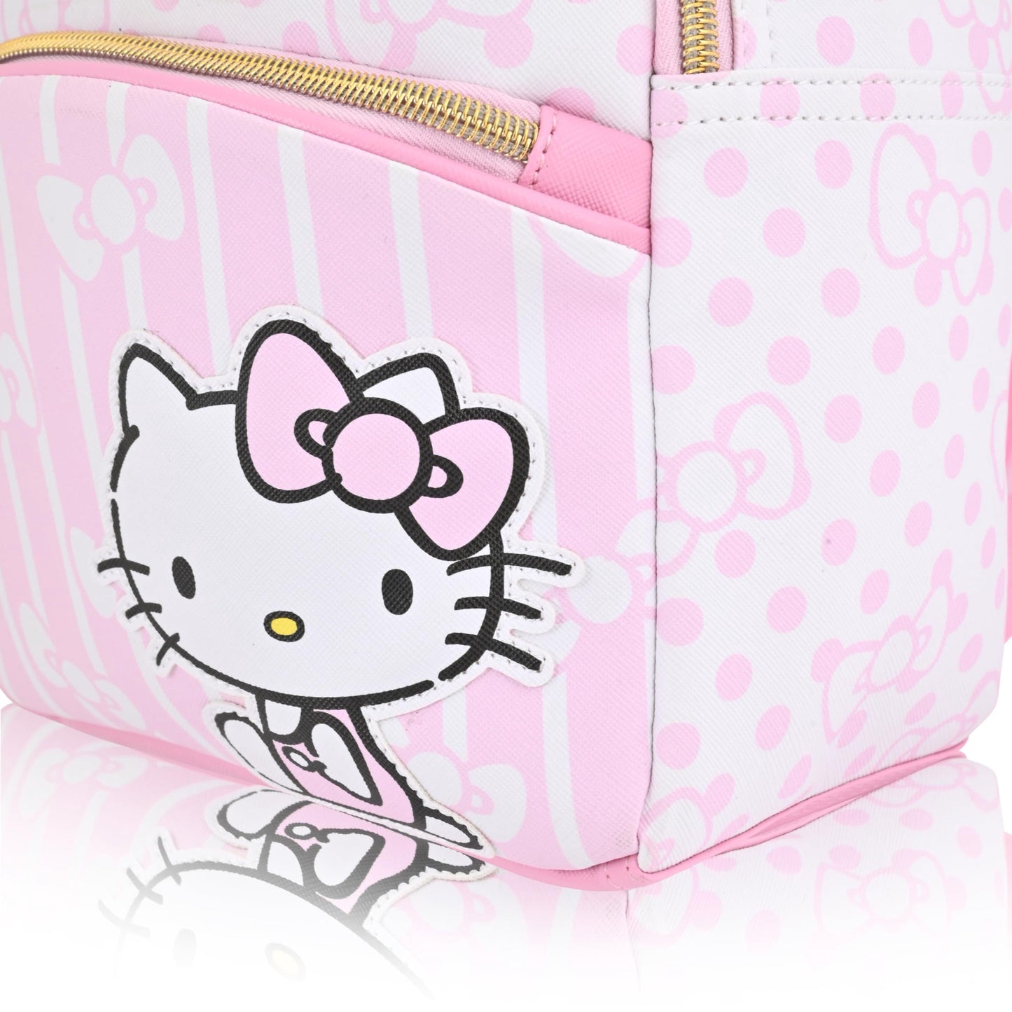 Sanrio Hello Kitty Backpack for Women | Hello Kitty Woman Purse | PU Leather Hello Kitty Mini Backpack Purse | Pink Hello Kitty Bag Cute Backpack with Keychain | Hello Kitty Accessories